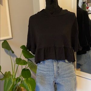 Cropped Ruffled Top by Urban Outfitters